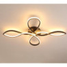 led loftslampe sort guld 68 cm flush mount lys aluminium kunstnerisk stil moderne stil stilfuld