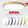 loftslampe 9″ macaron ultratynd 5cm lys & strømbesparende moderne akryl rund flush mount led loftslampe varm hvid