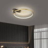 led loftslampe dæmpbar 55cm geometriske former flush mount lys metal stilfuld malet finish moderne moderne