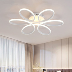 LED loftslampe 8 hoveder 6 hoveder moderne blomstermotiv metal silicagel lineære malede finish 65cm