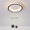 led loftslampe 1-lys 20cm ringdesign indbygningslys silicagel aluminium loftslampe til korridor veranda bar kreativ loft balkonlamper varm hvid/hvid