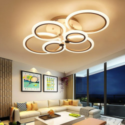 LED-loftslys glød udad LED loftslampe 4/6/8-lys indbygget lys cirkel design moderne stil enkelhed akryl 90w stue spisestue...