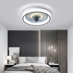 48 cm led Loftlampe lys loftventilator metal lakerede finish moderne
