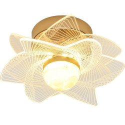 led loftslampe 19cm blomsterdesign 1-lys metal led flush mount lys metal moderne stil malede finish til korridor