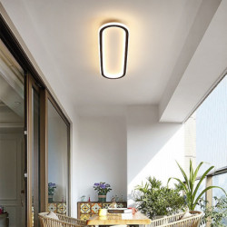 led loftslampe 1-lys 60cm indbygningslys silicagel aluminium loftslampe til korridor veranda bar kreativ loft balkon lamper...