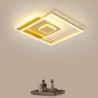 45 / 55cm LED loftslampe Rund firkantet cirkel Moderne nordisk guld Luksus Soveværelse Lys LED Simple Loftlampe 2020 Ny mode kunst Master Bedroom Study Lamp