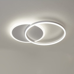 led loftslampe 40cm cirkelring design indbygningslys aluminium nyhed kunstnerisk moderne enkel stue kontor soveværelse spisestue kun dæmpbar med fjernbetjening