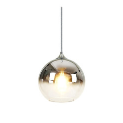 30cm enkelt design pendel led glas globe galvaniseret moderne gave til familie venner