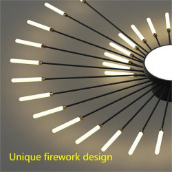 128 cm enkelt design loftslamper metal led nordisk stil