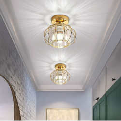 led loftslampe industriel bur stil lysekrone flush mount lys metal moderne stil malede finish loftlampe til korridor