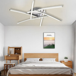 led loftslamper moderne 6-lamper kompatibel med stue soveværelse arbejdsværelse justerbar led loftslampe, til køkkenø