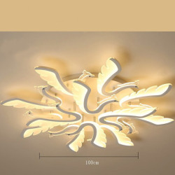 100cm dæmpbar loftslampe led flush mount let metal lagdelt moderne stil stilfuld malet finish