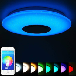 40cm loftslampe bluetooth musik absorption kuppel lys led farverig historie lys mobiltelefon smart app master soveværelse lys