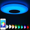 40cm loftslampe bluetooth musik absorption kuppel lys led farverig historie lys mobiltelefon smart app master soveværelse lys