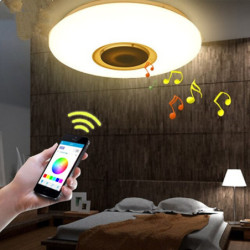 40cm loftslampe bluetooth musik absorption kuppel lys led farverig historie lys mobiltelefon smart app master soveværelse lys