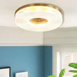 led loftslys dæmpbart 40cm 50cm cirkeldesign Loftlampe kobber formel stil basic led moderne