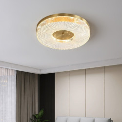 led loftslys dæmpbart 40cm 50cm cirkeldesign Loftlampe kobber formel stil basic led moderne