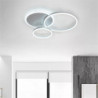 3-lys 50cm loftslamper led klynge design cirkel design flush mount lys metal malede finish moderne nordisk stil kontor spisestue lys kun dæmpbar med fjernbetjening