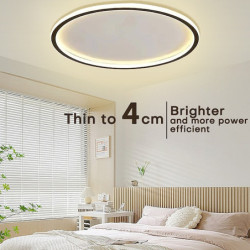 1-lys ny led loftslampe rund ultratynd simpelt cirkulært design loftslys metal soveværelseslampe nordisk kreativ...