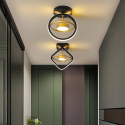 24cm LED loftslampe moderne nordiske runde firkantede geometriske former veranda lys korridor midtgang indbyggede lys metal...