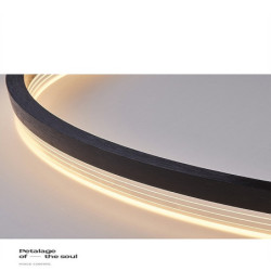 led loftslampe 30+40+50cm 3-lys ring cirkel design dæmpbar aluminium malet finish luksuriøs moderne stil spisestue soveværelse pendel kun dæmpbar med fjernbetjening