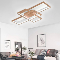 led loftslampe moderne geometrisk mønster 90cm 3-lys lineær planmontering ambient Lys metal aluminium varm hvid kold hvid...