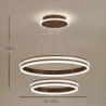 led pendel 40+60cm 1-lys ring cirkel design dæmpbar luksuriøs moderne stil spisestue soveværelse pendel