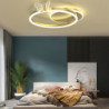 led loftslampe 45cm dæmpbar cirkeldesign flush mount lys akryl kunstnerisk stil moderne stil guld nordisk stil sommerfugl