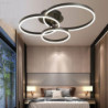 90cm 3-lys cirkel design loftslampe flush mount lys metal malede finish led nordisk postmoderne stil til spisestue stue