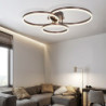 90cm 3-lys cirkel design loftslampe flush mount lys metal malede finish led nordisk postmoderne stil til spisestue stue