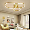 90cm 3-lys cirkel design loftslampe flush mount lys metal malede finish led nordisk postmoderne stil til spisestue stue