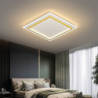 led loftslampe 45cm dæmpbar firkantet design flush mount lys akryl kunstnerisk stil formel stil moderne stil sort kunstnerisk nordisk stil