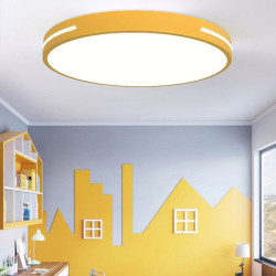 loftslampe 12″ macaron ultratynd 5cm lys & strømbesparende moderne akryl rund flush mount led loftslampe varm hvid