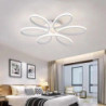 led loftslampe lotus design loftslampe moderne kunstnerisk metal akryl stil trinløs dæmpning soveværelse malet finish lys kun dæmpbar med fjernbetjening blomst design