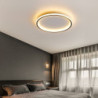 LED loftslampe 40/50cm cirkeldesign flush mount-lys kobbermetal messing ført nordisk stil