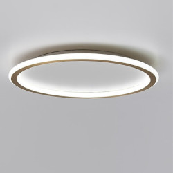 LED loftslampe 40/50cm cirkeldesign flush mount-lys kobbermetal messing ført nordisk stil