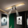 80cm LED-dæmpbar loftslampe med spotlys LED-indbygningslamper metal kunstnerisk stil stilfuld malet finish kunstnerisk LED