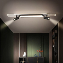 led loftslampe 80/100cm flush mount lys aluminium kunstnerisk stil moderne stil stilfuld malet finish led moderne