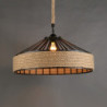 30/40cm ø design vedhængslampe led hamp reb metal country vintage bondegård nordisk stil