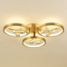 led loftslampe cirkel rundt design 54cm indbygningslys aluminium moderne moderne malede finish stue lys