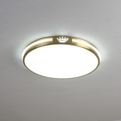 led loftslys dæmpbart messing 30/40/50cm cirkeldesign geometriske former loftslamper kobber varm hvid kold hvid