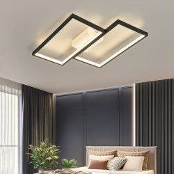 led loftslampe 50cm geometriske former 6-lys indbygningslys akryl metal moderne moderne malede finish stue lys dæmpbar med...