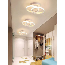 24cm semi flush mount Loftlampe metal malede finish led nordisk stil 3000/6000k