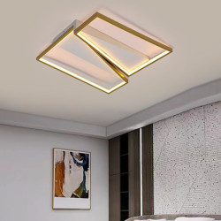 led loftslampe 50cm geometriske former planlys akryl metal moderne moderne malede finish stue lys