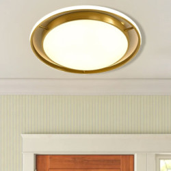 led loftslys 40cm 50cm cirkeldesign geometriske former Loftlampe kobber moderne stil kold hvid