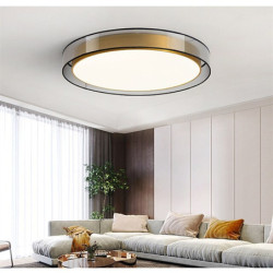 led loftslampe 40/50cm cirkeldesign indbygningslamper metal kunstnerisk stil moderne stil stilfuld malet finish førte moderne