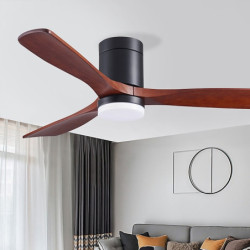 loft ventilator med lys cirkel design app & fjernbetjening krystal 108cm dæmpbar 6 vindhastigheder moderne loftventilator til...