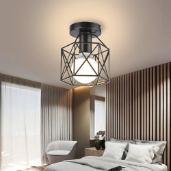 led loftslampe 20cm retro design indbygningslamper metal loftslampe til korridor veranda bar kreativ loft balkon lamper