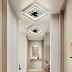 led loftslampe forsænket loftslampe 40cm akryl loftslampe til stue gang gang kun dæmpbar med fjernbetjening