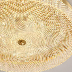 led loftslampe dæmpbar 35cm cirkeldesign kobber loftslamper til stue